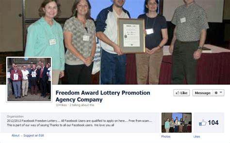 facebook freedom award promotion|facebook lottery promotion.